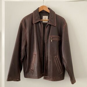 Avanti Dark Brown Leather Jacket